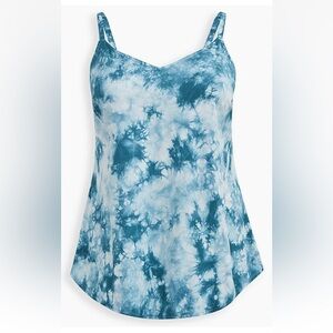 Torrid Blue Tie Dye Challis Cami